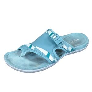 Merrell District Mendi Women Slide Sandals Size 10 Outdoor Walking Mineral Blue